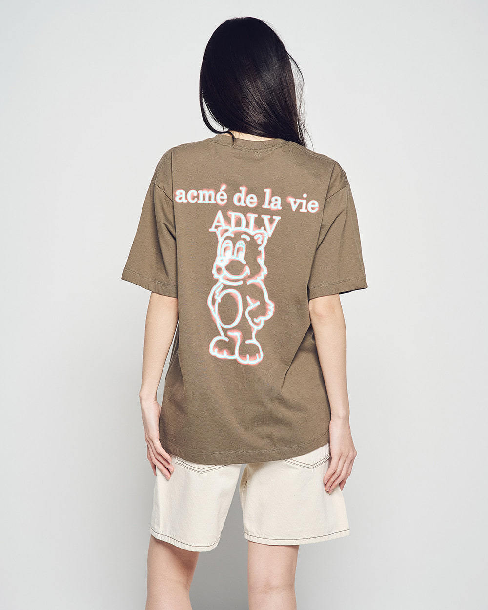 Minimalist ADLV Classic Bear Print T-Shirt | Breathable Oversized Couple’s Tee