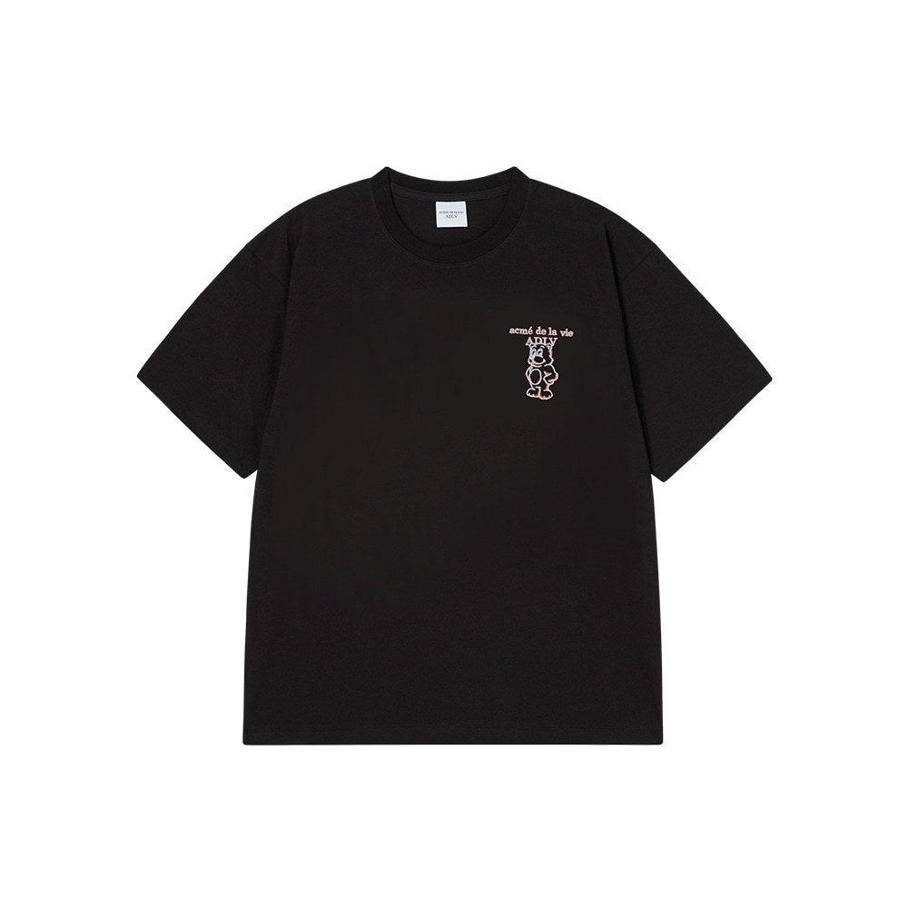 Minimalist ADLV Classic Bear Print T-Shirt | Breathable Oversized Couple’s Tee