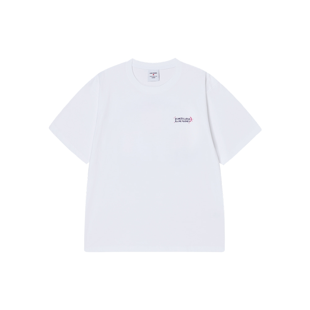ADLV Cozy Dreams LINE FRIENDS Sleepover Graphic T-Shirt | Unisex Black Tee