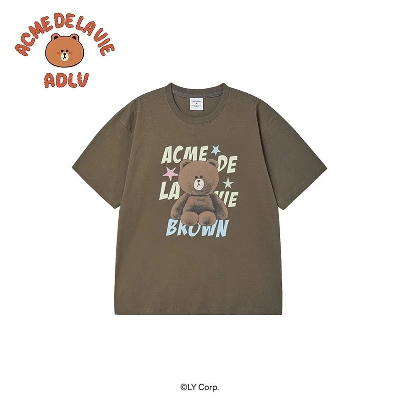 Acme De La Vie (ADLV) x LINE FRIENDS Starry Brown Bear Graphic Tee