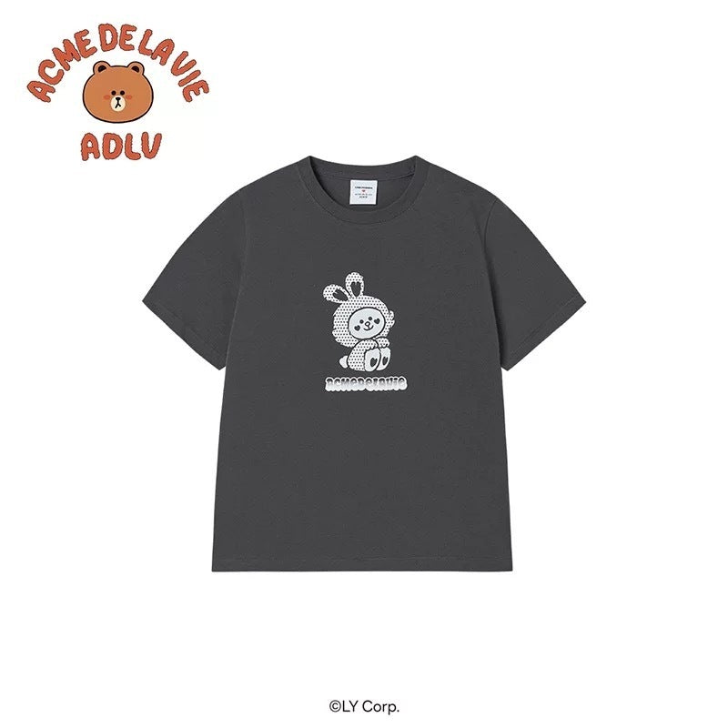 ADLV x LINE FRIENDS Cute Bunny T-Shirt - Oversized Cotton Tee