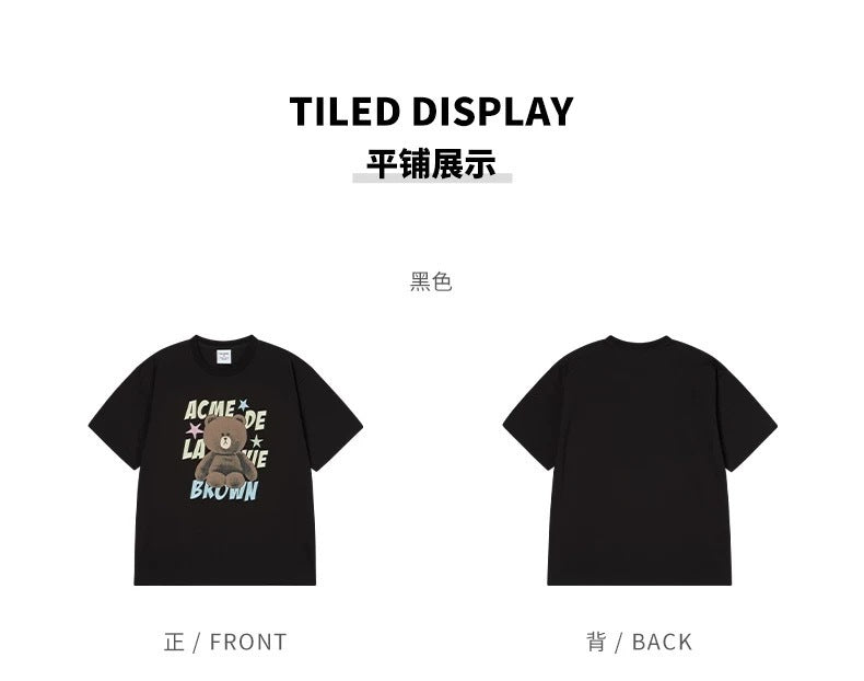 Acme De La Vie (ADLV) x LINE FRIENDS Starry Brown Bear Graphic Tee