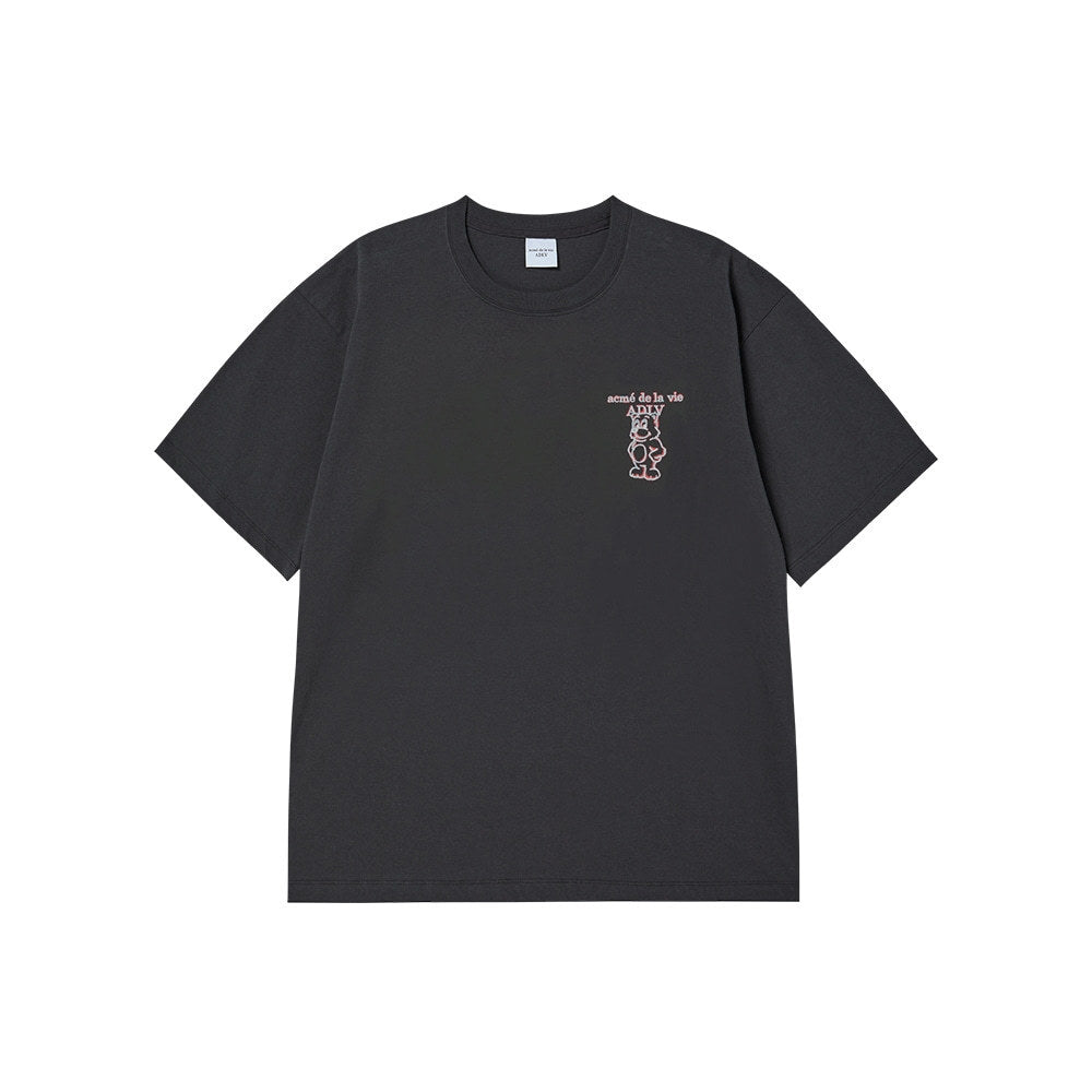 Minimalist ADLV Classic Bear Print T-Shirt | Breathable Oversized Couple’s Tee