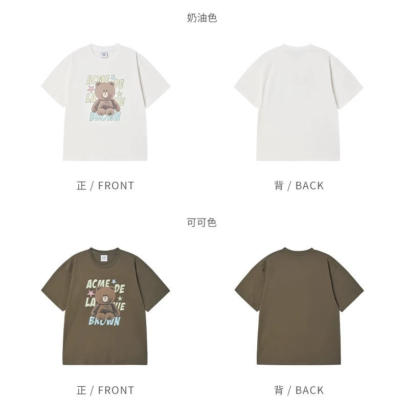 Acme De La Vie (ADLV) x LINE FRIENDS Starry Brown Bear Graphic Tee