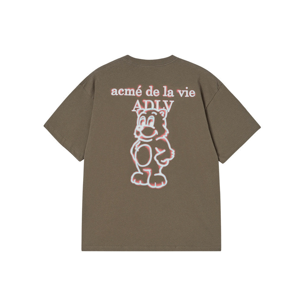 Minimalist ADLV Classic Bear Print T-Shirt | Breathable Oversized Couple’s Tee
